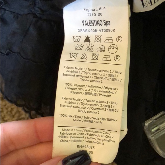 Red Valentino silk skirt with ruffle detail - Picture 7 of 7